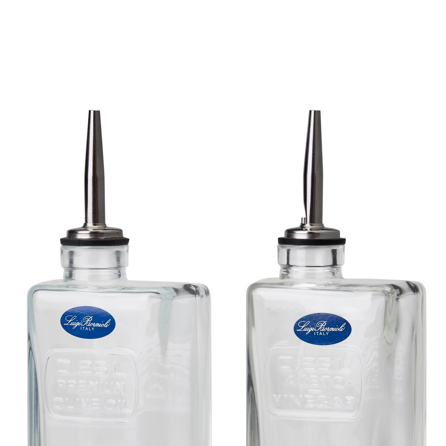 Luigi Bormioli 250ml Olive Oil & Vinegar Pourer Set Flying Fork