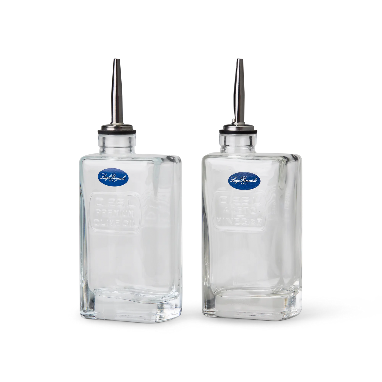 Luigi Bormioli 250ml Olive Oil & Vinegar Pourer Set Flying Fork