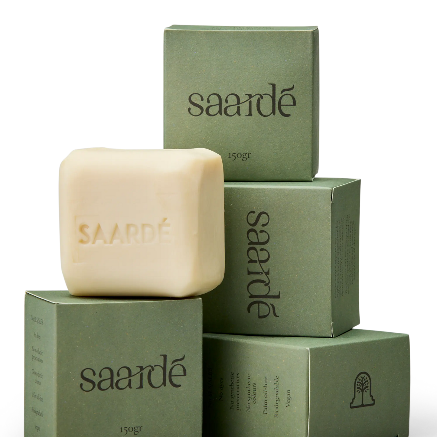 Saardé Fresco Natural Olive Oil Soap Bar 150gr Eucalyptus Lemon Patchouli Saarde
