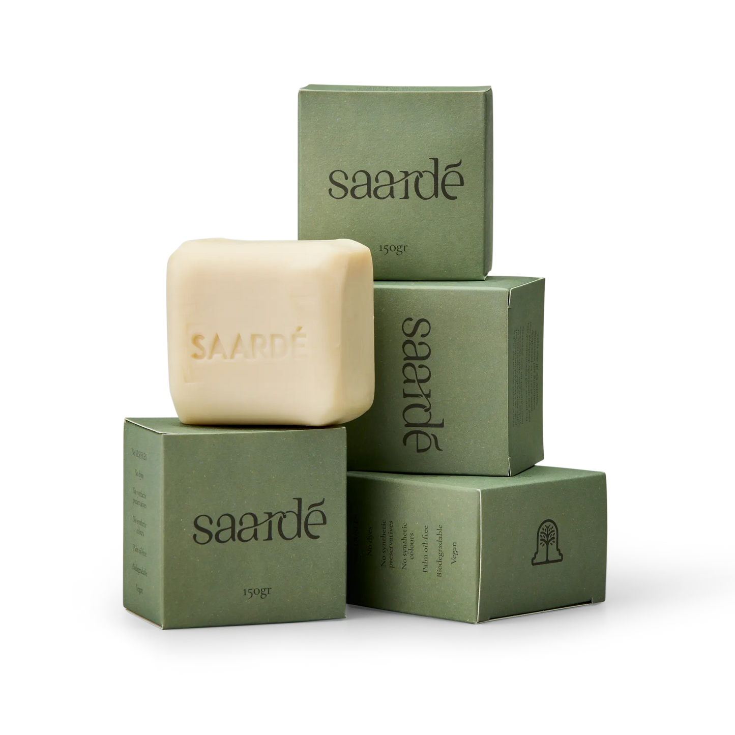Saardé Fresco Natural Olive Oil Soap Bar 150gr Eucalyptus Lemon Patchouli Saarde