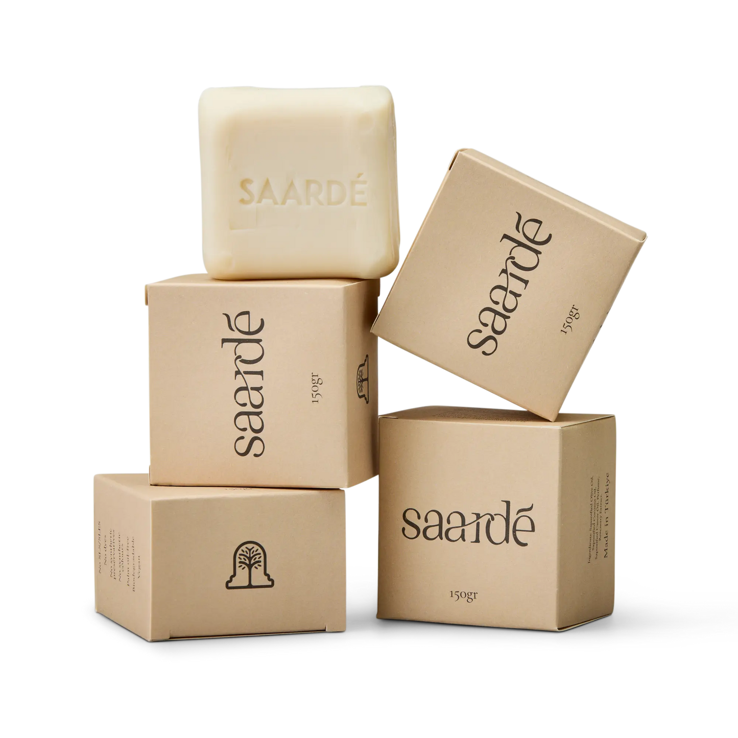 Saardé Hamam Natural Olive Oil Soap Bar 150gr Eucalyptus Lavander Saarde