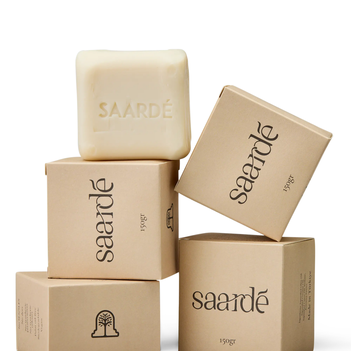 Saardé Hamam Natural Olive Oil Soap Bar 150gr Eucalyptus Lavander Saarde