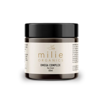 Milie Organics Omega Complex Day Cream 60ml with omega fatty acids, ceramides and Tasmanian botanicals for hydrated, radiant skin.