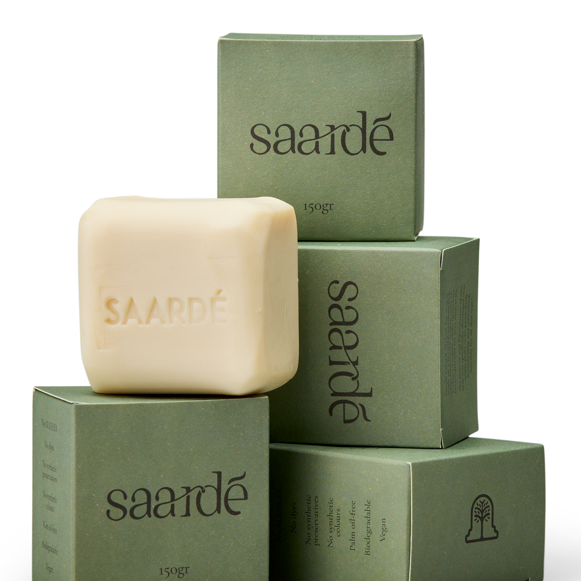 Saardé Fresco Natural Olive Oil Soap Bar 150gr Eucalyptus Lemon Patchouli