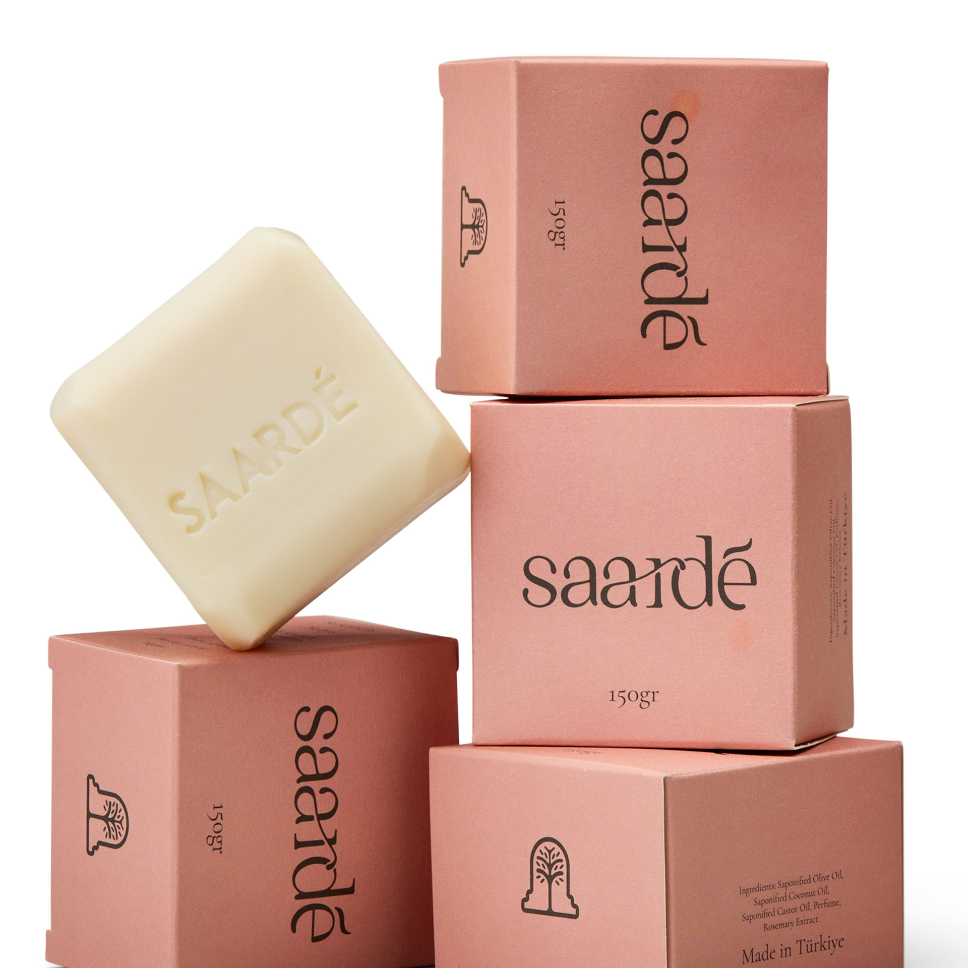 Saardé Istanbul Natural Olive Oil Soap Bar 150gr Clove Sandalwood Cardamom