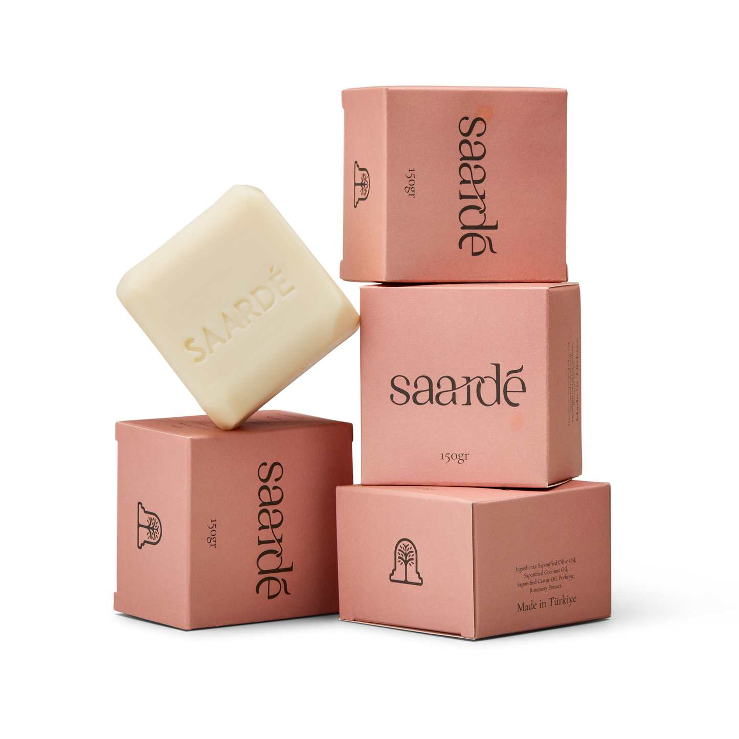 Saardé Istanbul Natural Olive Oil Soap Bar 150gr Clove Sandalwood Cardamom
