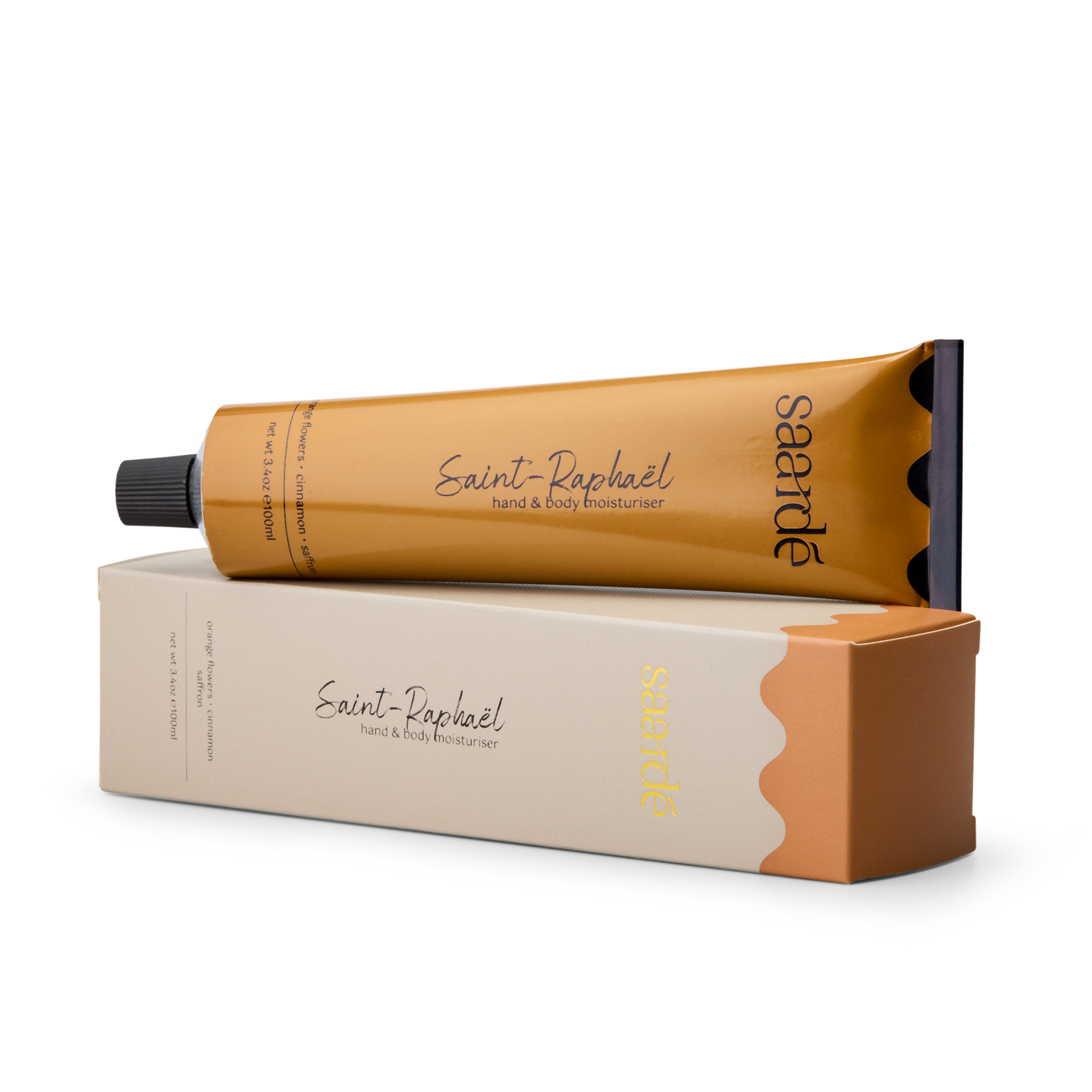 Saardé St Raphael 100ml Hand & Body Moisturiser Orange Flowers Cinnamon Saffron
